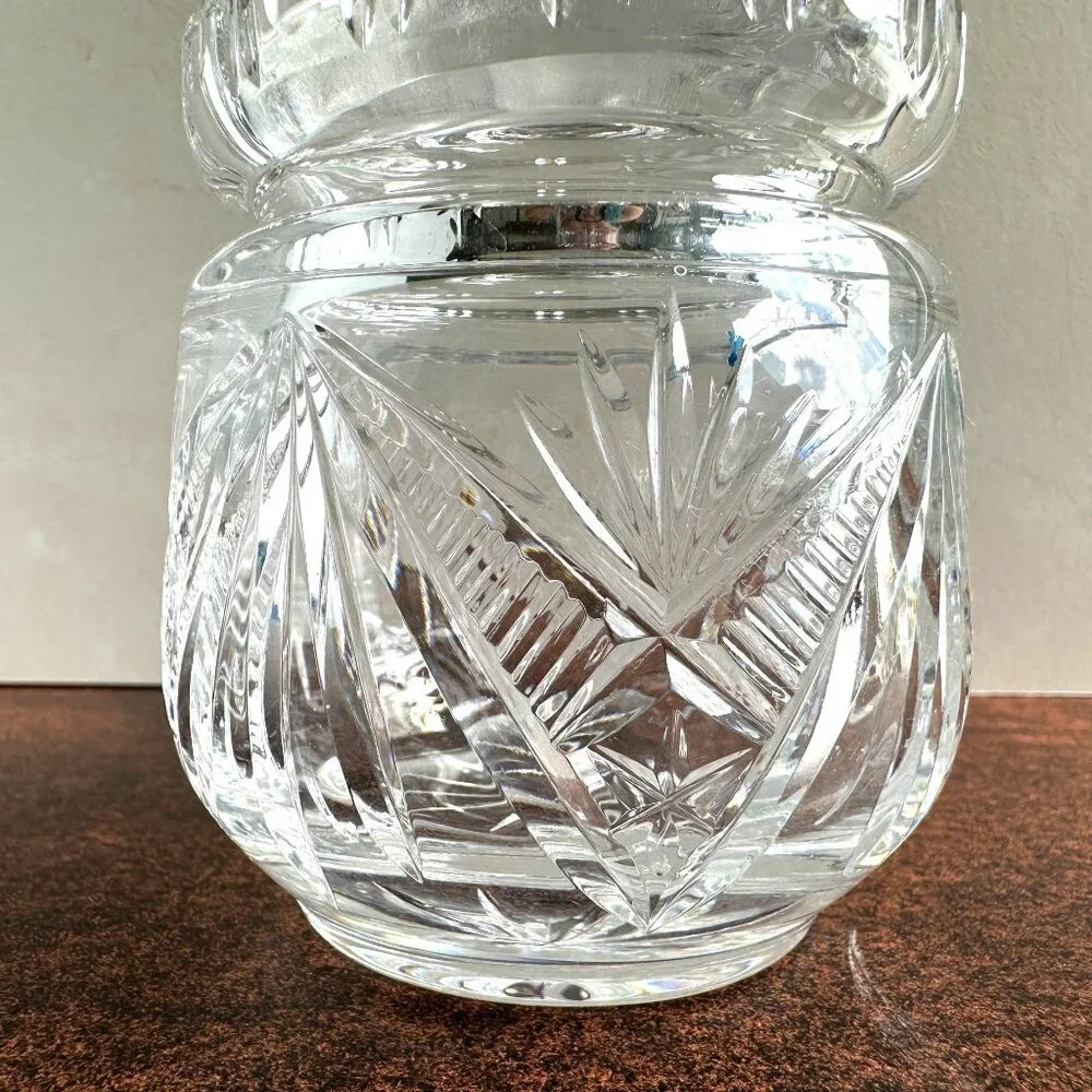 Vintage Cut Crystal Candy Jar with Lid